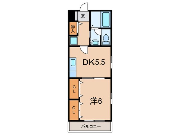 シャンブルすずらんの物件間取画像